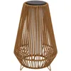 Image de Lanterne solaire décorative avec base LED solaire rechargeable LED blanc chaud SALOMEA TALL H47cm