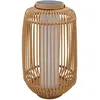 Image de Lanterne solaire décorative avec base LED solaire rechargeable LED blanc chaud MARIEL TALL H60cm
