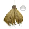 Image de Lumisky Suspension MASAI NOMAD en herbe de rayung style bohème avec ampoule LED blanc/RGB nomade