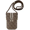 Image de Guess Sac téléphone 4G Leather Stripes - Brun