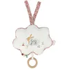 Image de KALOO - Petites Chansons - Boîte à Musique en Tissu et Bois - Coussin Musical 15 cm - Comptine Mon Petit Lapin - Coussin d'Éveil pour Bébé - Cannelle et Blanc - Dès La Naissance, K210002