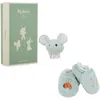 Image de Kaloo - Coffret bracelet et chaussons souris - Bracelet et chaussons avec grelots - Cadeau naissance raffiné - Stimule l’éveil et la motricité - Boîte cadeau personnalisable - K210011