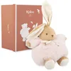 Image de KALOO, Intemporel, Patapouf Peluche Lapin Rose, Dès la Naissance | Corps Doux et Moelleux Facile à Prendre en Main, Points Brodés pour Découvrir les Textures, Compagnon de Câlins, Vichy