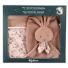 Image de Kaloo   Couverture Doudou Bébé Terracotta avec Tête de Lapin - Ultra-Douce en Micro-Velours - Cadeau Naissance Premium - K218031