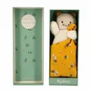 Image de Doudou chat carré douceur jaune