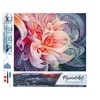 Image de Figured’Art Diamond Painting Broderie Diamant 40x50cm Toile Entière Roulée avec Strass Perles Carrés - Forme de fleurs - Kit Complet 5D DIY Activité Manuelle Loisirs Créatifs Adultes