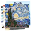 Image de Figured'Art Mini Peinture par Numéro Adulte 20x20cm avec cadre Van Gogh Nuit Etoilée - Petit Format Kit de Loisir Créatif DIY Numéro d'Art Complet