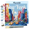 Image de Figured'Art Mini Peinture par Numéro Adulte 20x20cm avec cadre New York - Petit Format Kit de Loisir Créatif DIY Numéro d'Art Complet
