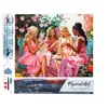 Image de Figured’Art Diamond Painting Broderie Diamant 40x50cm Toile Entière Roulée avec Strass Perles Carrés - Toast des Divas au Jardin - Kit Complet 5D DIY Activité Manuelle Loisirs Créatifs Adultes