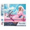 Image de Figured’Art Diamond Painting Broderie Diamant 40x50cm Toile Entière Roulée avec Strass Perles Carrés - Diva dans une Voiture Rétro Rose - Kit Complet 5D DIY Activité Manuelle Loisirs Créatifs Adultes