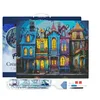 Image de Figured’Art Diamond Painting Broderie Diamant 40x50cm Avec Cadre Toile Tendue Strass Perles Carrés - Maisons gothiques colorées - Kit Complet 5D DIY Activité Manuelle Loisirs Créatifs Adultes