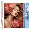 Image de Figured'Art Peinture par Numéro Adulte La Belle endormie aux camélias - Activité Manuelle Kit de Loisir Créatif DIY Numéro d'Art Complet - 40x50cm sans châssis en bois