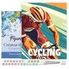 Image de Figured'Art Peinture par Numéro Adulte avec Cadre Affiche sportive Cyclisme - Activité Manuelle Kit de Loisir Créatif DIY Numéro d'Art Complet - 40x50cm toile tendue sur châssis
