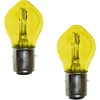 Image de cyclingcolors 2x ampoule 12V 35/35W BA20D jaune double filament code + phare moto cyclomoteur scooter mobylette