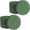 Image de cyclingcolors 8x Mousse art floral brique ronde 8x4cm éponge vert séche enfichable artisanat découpe poterie pot bloc fête mariage anniversaire