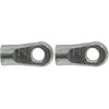 Image de cyclingcolors  illet de vérin à gaz pièce de Fixation en Aluminium Filet Droit Rotule Embout Tête Amortisseur Pneumatique Bras Charnière, Filetage M8 Ø Trou 8,1mm (Lot de 2)