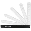 Image de GRAPHOPLEX Regle 15 cm Réduction en Éventail - 10 Échelles de Conversion - Réglets Souples et Graduations Précises - Materiel Mesure Rigide - Architecte, Étudiant, École - Trace, Coupe - Précision