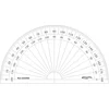 Image de GRAPHOPLEX Rapporteur 1/2 cercle 10cm degrés Transparent