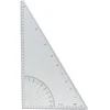 Image de GRAPHOPLEX Équerre Rapporteur 45 à 90° Transparent - 36 cm - Graduation en Millimètres et Degrés - Outil de Précision pour Dessin - Mesure Angle - Incassable - Bureau, Geometrie