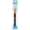Image de Grim'Tout - Lot de 2 Pinceaux de Maquillage Essentiels Visage et Yeux - Pratiques et Durables - Matériau Nylon - Couleur Noir