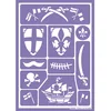 Image de AEC - FA10003 - Déguisement - Pochoir Adhésif Chevalier et Pirate