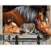 Image de L'Art et la Manière Peinture au numéro motif Un Trio en Or 30 x 40 cm Couleurs Assorties