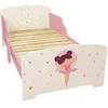 Image de FUN HOUSE | Lit Enfant Ballerine pour Fille 3 Ans+ | 140 X 70 Cm | Sommier à Lattes Inclus | MDF Résistant Facile à Monter | Motif Danseuse Étoile | Créé en France | Idée Cadeau
