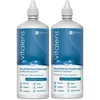 Image de VITALENS - Produit multifonction pour lentilles de contact souples - Décontamine, nettoie, rince, déprotéinise, hydrate et conserve - Solution à l’acide hyaluronique - Format voyage / 2x50ml