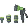 Image de Ribimex Pra/TB.1312 Kit d'arrosage avec Pistolet Multi-Jet 8 Fonctions, Gris/Vert, 245 x 70 x 145 cm