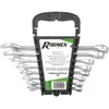 Image de Ribimex PRCLEMIXX8 Lot de 8 clés mixtes chrome vanadium, gris