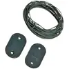 Image de Ribimex PRBVT30VE Kit de Fixation pour bâche Brise-Vue avec Fil et 30 plaques Vert