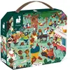 Image de Janod - Puzzle Enfant Cousinade des Ours 54 Pièces - Jeu Educatif Motricité Fine et Concentration - Valisette Poignée - Fabriqué en France - Certifié FSC - Encres Végétales - Dès 5 ans, J02610