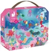 Image de Janod - Puzzle Enfant Sirènes 24 Pièces - Jeu Educatif Motricité Fine et Concentration - Valisette Poignée - Fabriqué en France - Certifié FSC - Encres Végétales - Dès 3 ans, J02613