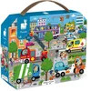 Image de Janod - Puzzle Enfant City 36 Pièces - Jeu Educatif - Apprentissage Motricité Fine et Concentration - Fabriqué en France et Certifié FSC - Encres Végétales - Dès 4 ans, J02644