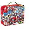 Image de Janod - Puzzle d'Observation Rond Pompiers de L'Extreme 208 Pièces - Valisette avec Poignée - Dès 6 Ans , J02793