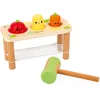 Image de Janod - Taptap Légumes de la Ferme - Jouet d'Éveil Enfant - 3 Légumes du Potager + 1 Maillet - Développe la Motricité Fine - Jouet en Bois FSC - Dès 12 Mois,J03309