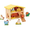 Image de Janod - Mon Premier Poulailler - Jouet d'Imitation Enfant - 1 Poulailler + 9 Poules + 1 Échelle - Jeu en Bois FSC - Développe Dextérité et Imagination - Dès 18 Mois,J03311