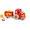 Image de Janod - Tracteur à Tirer - Jouet d'Éveil - 1 Tracteur Enfant + 6 Accessoires - Roues Silencieuses - Développe la Motricité - Jouet en Bois FSC - Dès 12 Mois,J03317