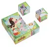 Image de Janod - Puzzle Cubes Enfant et Bébé en Carton - Thème Ferme - 9 Cubes et 6 Puzzles Possibles - Jouet d'Eveil et Premier Age - Apprentissage Motricité Fine - Peinture à l'eau - Dès 2 Ans, J03329