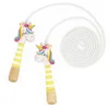 Image de Janod - Corde à Sauter Réglable pour Enfants - Poignées Tetes de Licornes en Bois - 2m de Corde - Idéal pour Jouer en Extérieur et Activités de Plein air - Développe la Motricité - Dès 3 Ans - J03377