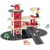 Image de Janod - Caserne de Pompiers en Bois Bolid - 5 Véhicules Inclus - Imagination et Motricité Fine - Certifié FSC - Peinture à l'eau - Dès 2 Ans, J04639