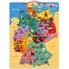 Image de Janod - Carte d'Allemagne Magnétique - Puzzle Enfant en Bois - 79 Pièces Aimantées - Découvrir et Mémoriser - Jeu Éducatif Géographie - Dès 7 Ans, J05477