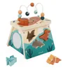 Image de Janod - Volcan Multi Activités - 5 Activités - Jeu d'Éveil Premier Age - Motricité Fine - Jouet Enfant Dinosaure en Bois FSC - Dès 12 Mois, J05827
