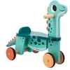 Image de Janod - Portosaurus - Porteur Dinosaure - Hauteur d'Assise 21 cm - Queue en Peluche Amovible - Développe l'Équilibre - Jouet en Bois FSC - Dès 12 Mois, J05828