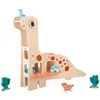 Image de Janod - Garage Dino Diplodocus pour Enfant - 4 Dinos à Pousser et 2 Cactus - Développe la Motricité Fine - Jouet en Bois FSC - Dès 24 Mois, J05835