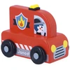 Image de Petit Camion Pompiers Bois Rouge