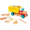 Image de Janod - Mon Premier Jeu de Construction - Camion de Bricolage à Tirer - 23 Accessoires - Imitation - Motricité Fine & Créativité - 24 Mois + - J06451