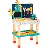 Image de Janod - Mon Premier Jeu de Construction - Grand Établi Robot - Jeu de Bricolage Enfant - 50 Pièces - Hauteur Ajustable - Imitation - 3 Ans + - J06457