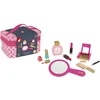 Image de Janod - Vanity Enfant P'tite Miss - 9 Accessoires en Bois Massif Inclus - Jouet d'Imitation Trousse Beauté et Maquillage, J06514, Rose