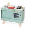 Image de Janod - Cuisine en Bois Loft - Jouet d'Imitation Cuisine et Dinette - Style Vintage et Contemporain - 7 Ustensiles Métal et Gant Tissu - Peinture à l'eau - Dès 3 Ans, J06556